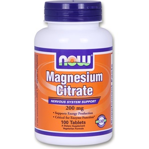 Now foods Magnesium Citrate 200mg 100 Κάψουλες  < Erp