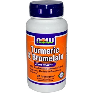 Now foods Turmeric & Bromelain 2400 GDU 300mg / 150mg. 90 Κάψουλες  < Erp