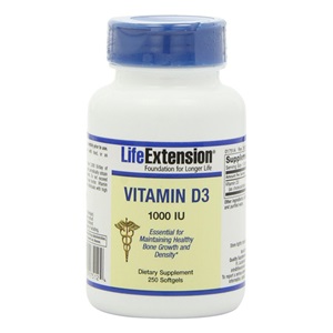 Life Extension Vitamin D3 1000IU, 250 softgels < Erp